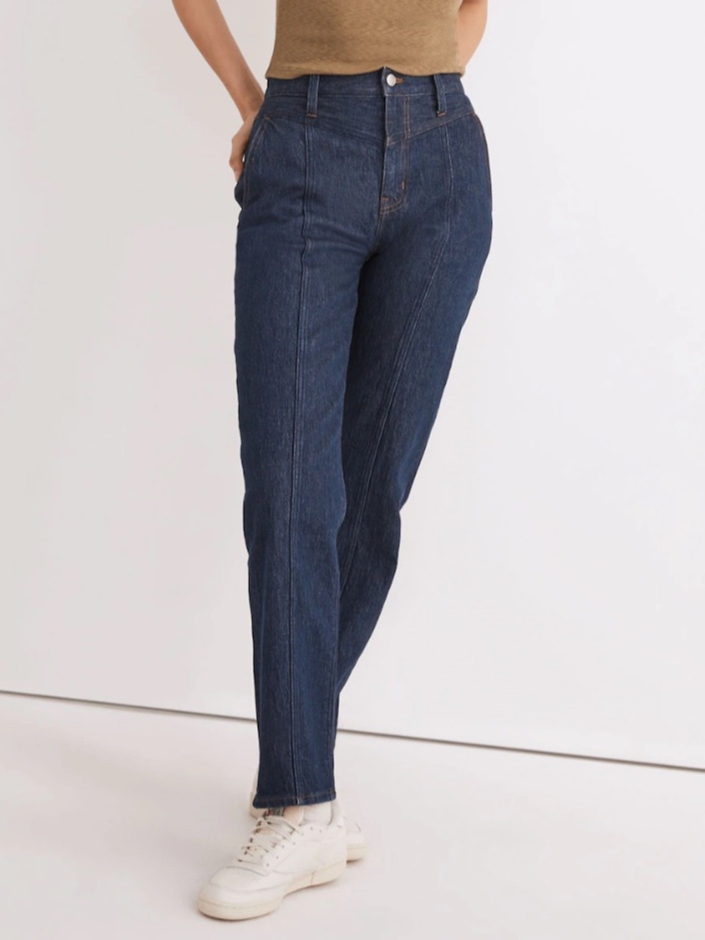 Madewell The Perfect Vintage Straight Jean in Greenhaven Wash: Seamed V- Sz. 26